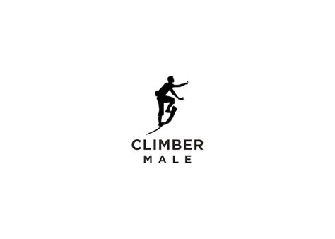 Premium Vector Climber Male Logo Design Vector Illustration