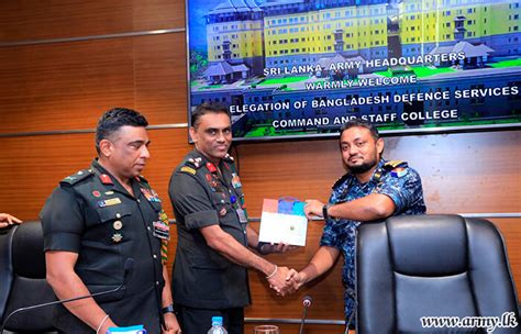 Bangladesh Dscsc Undergrads Call On Chief Of Staff Sri Lanka Army