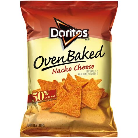 Baked Doritos Nacho Cheese Tortilla Chips 8 Oz Bag