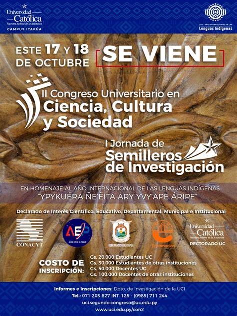 Ii Congreso Universitario En Ciencia Cultura Y Sociedad Y I Jornada De