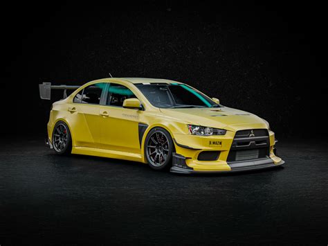 FENDERIST SPEC R Full Set WIDE BODY KIT MITSUBISHI LANCER EVO X 2008 2015