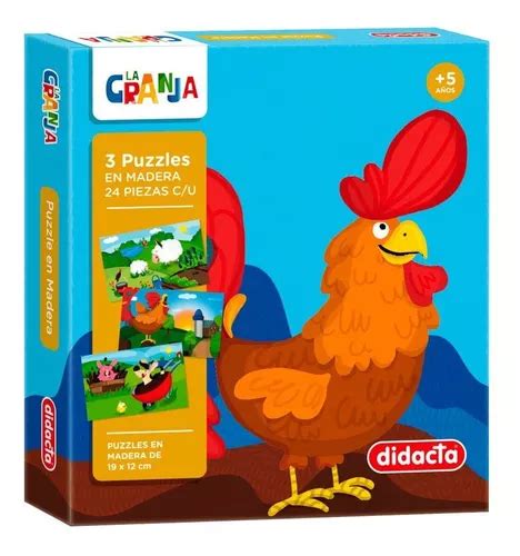 Puzzles En Madera Didacta La Granja Piezas C U Loi Mercadolibre