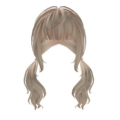 Double Pigtails Blonde Hair Roblox Item Rolimon S