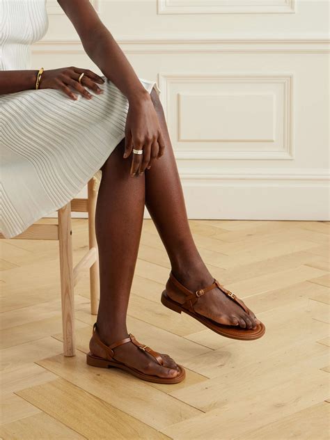 ChloÉ Marcie Embellished Leather Sandals Net A Porter