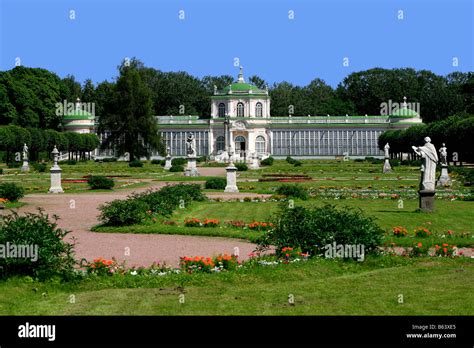 Orangerie and gardens of the 18th century Kuskovo Estate in Moscow ...