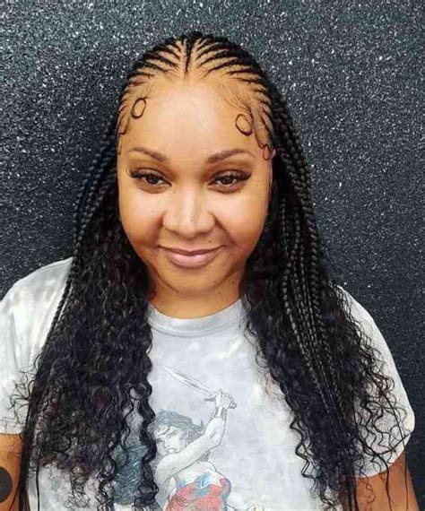 40 Beautiful Half Cornrows Half Curls Hairstyles 2024 Claraito S Blog