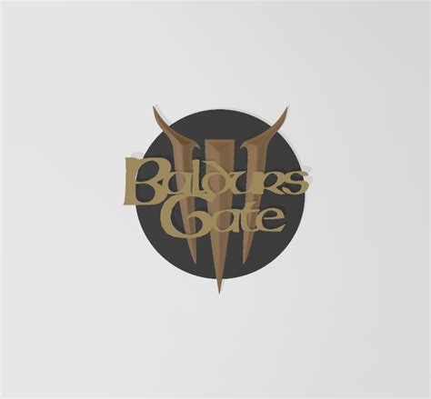 Stl File Baldurs Gate 3 Logo 🖼 ・template To Download And 3d Print・cults