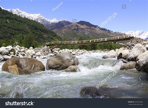 Beas River Wooden Bridge Kullu Valley Stock Photo 324575465 | Shutterstock
