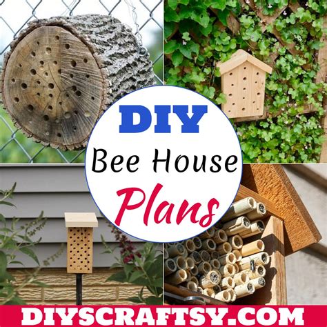 14 DIY Bee House Plans To Attract Bees - DIYsCraftsy