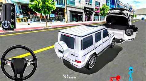 New Mercedes G Suv Car Drive Is On City Road D Driving Class