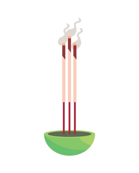 Burning Incense Sticks Vector Art At Vecteezy