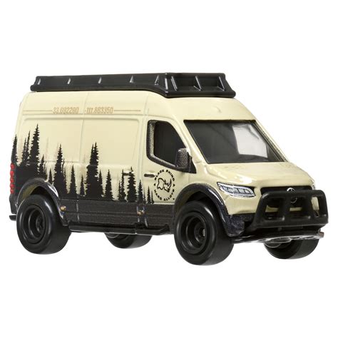 Hot Wheels Premium Set Masinute Metalice Toyota Land Cruiser Prado Si Mercedes Benz Sprinter