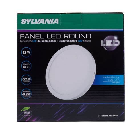 Panel Led Redondo De Sobreponer Watts Luz D A Sylvania Disensa