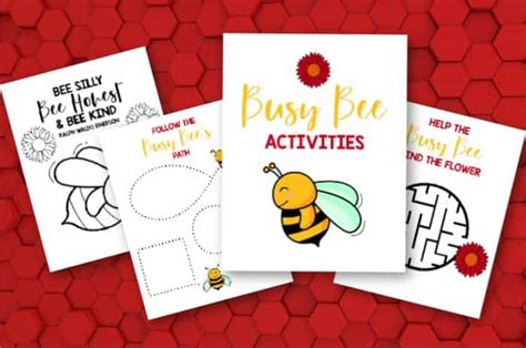 Busy Bee Preschool Activity Pack - Made with HAPPY