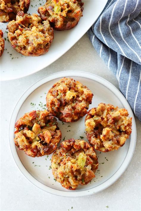 Leftover Stuffing Muffins - Crunchy Creamy Sweet