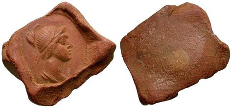 Roman Terracotta Seal Or Theatre Token Circa 1st 4th