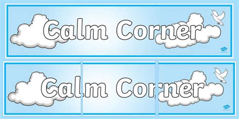 👉 Calm Corner Display Sign | Classroom Banner | Twinkl