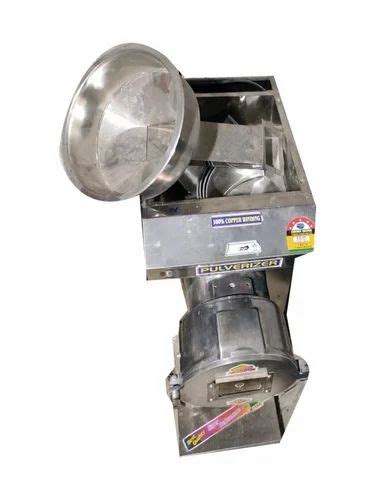 3 HP Stainless Steel Pulverizer Machine Capacity 30 Kg Per Hour At Rs