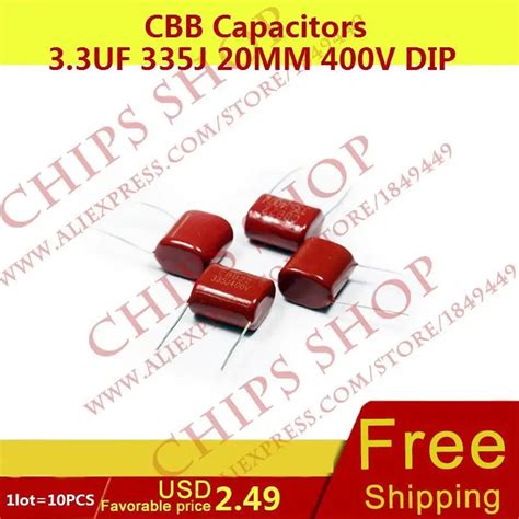 Lot Pcs Cbb Capacitors Uf J Mm V Dip Nf Pf Cbb