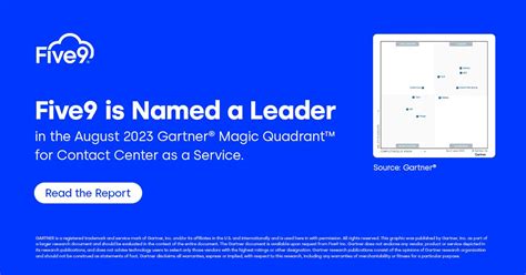 Five9 On Linkedin Five9 Intelligent Cx Platform Named A Leader In The 2023 Gartner® Magic