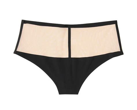 New Victoria Secret Very Sexy Luxe Sleek High Waist V String Black And Beige Xl Ebay