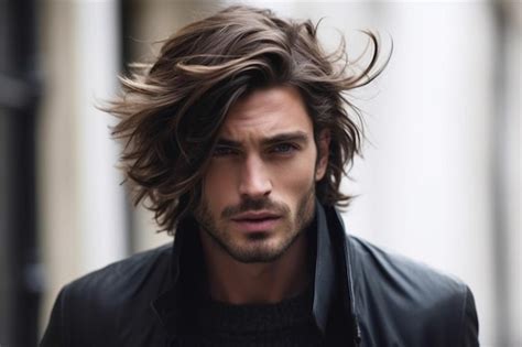 Premium AI Image Mens Hairstyles For Medium Length Hair