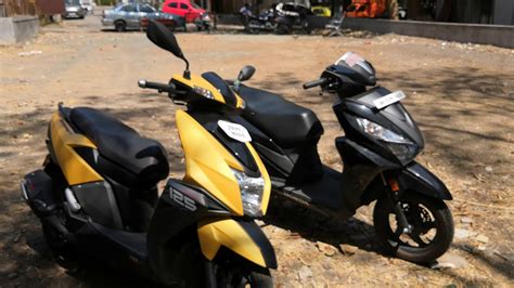 Tvs Ntorq Vs Honda Grazia Review Comparison Youtube