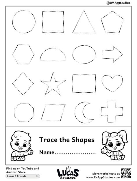 Shape Tracing Worksheets Free Printable Worksheets Worksheets Library