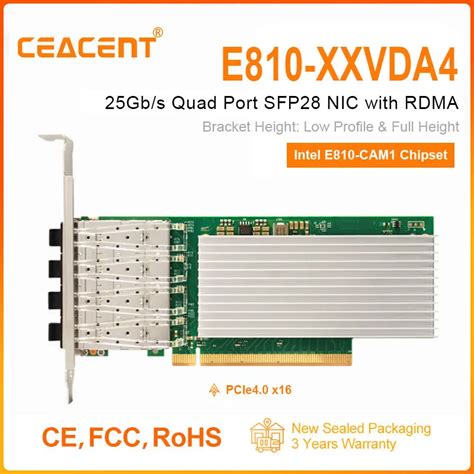 E Xxvda Intel E Cam Chipset Gb S Quad Port Ethernet Network