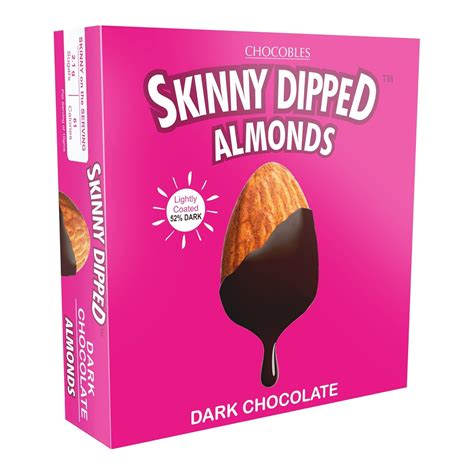 Chocobles Skinny Dipped Almonds Dark Chocolate Just Gms Sugar Per