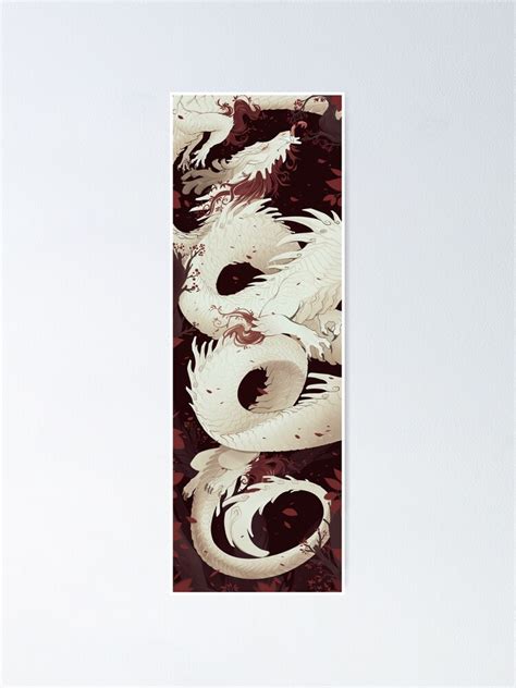 The White Dragon Poster For Sale By Schl4fmuetze Redbubble