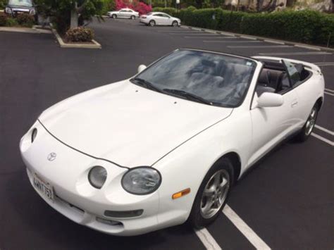 Find Used Toyota Celica Gt Convertible White Rare Low Mileage In