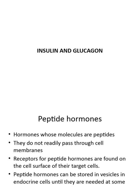 Insulin and Glucagon 2 | PDF | Insulin | Metabolism