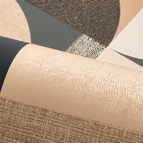 Casamance Barillet Anthracite Nude Wallpaper