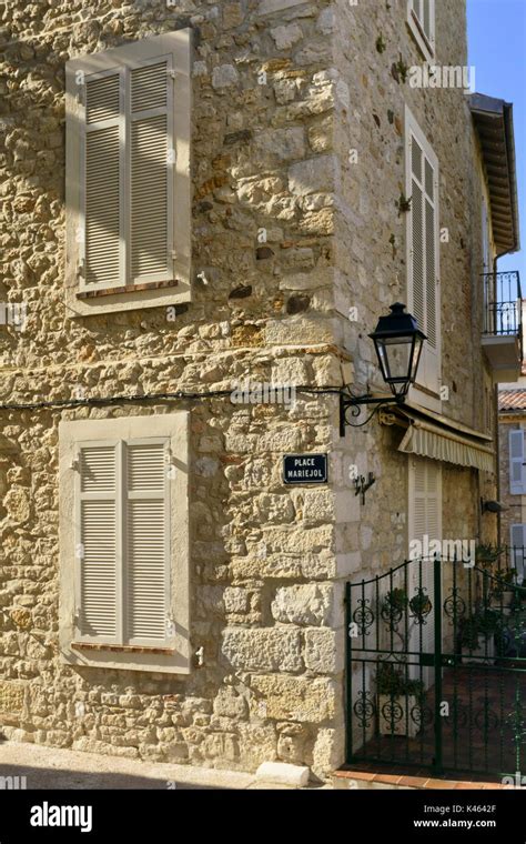 Old Town House Antibes France Stock Photo Alamy