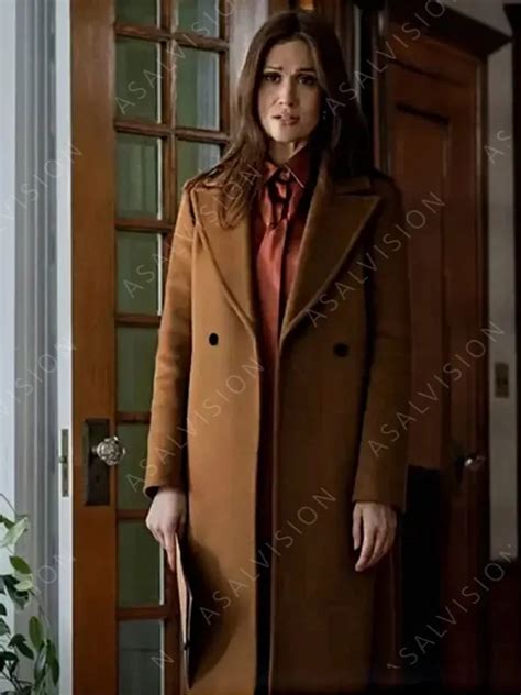 Power Book Ii Ghost S03 Jenny Sullivan Brown Long Trench Coat