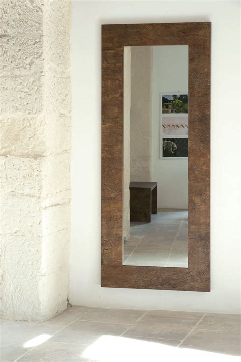 Miroir Mural Sikalindi Contemporain Rectangulaire En Bois