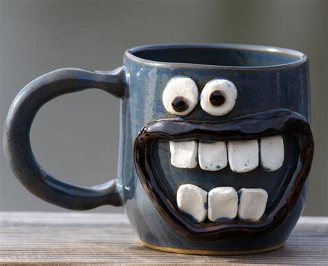 Pin By Nesrin Atasoy On Seramik Kupa Dekor Clay Mugs Blue Coffee