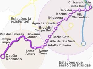 Mapa Linha Lil S Do Metr Minuto Ligado