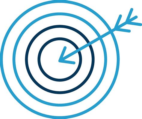objective  blue  color icon  vector art  vecteezy