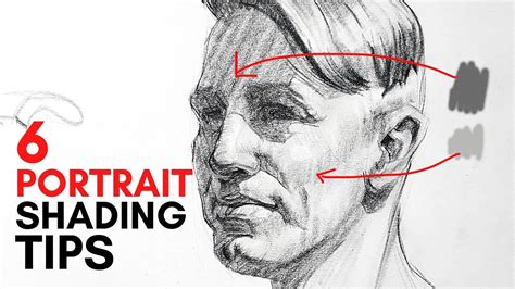 SHADING: 6 Tips On How To Shade A Portrait - YouTube