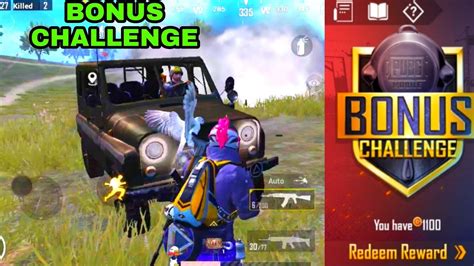 BONUS CHALLENGE BONUS CHALLENGE PUBG GAMEPLAY BONUS CREW CHALLENGE