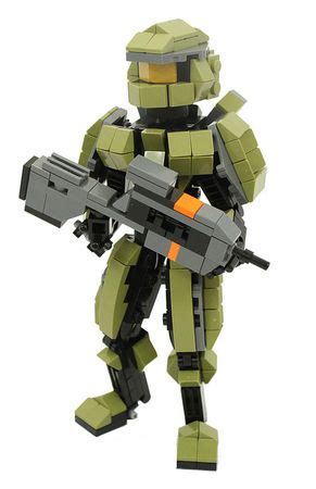 LEGO Halo 4 Master Chief With Battle Rifle | Custom LEGO Minifigures