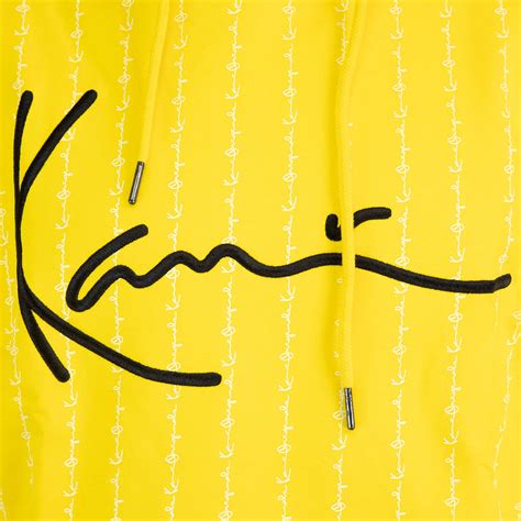 Karl Kani Signature Logo Pinstripe Hoody Gelb Hier Bestellen