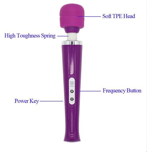 Hot Selling 10 Speed Magic Wand Massager With Hitachi Head Av Vibrator