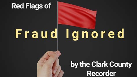 Red Flags Of Home Title Theft Ignored By Clark County Recorder Youtube