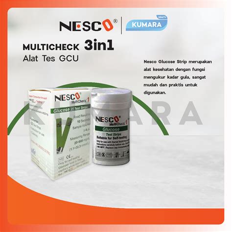 Jual NESCO Strip Gula Darah Glucose Test Strip Nesco Shopee Indonesia