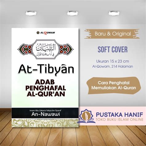 Jual Buku At Tibyan Adab Penghafal Al Quran Imam An Nawawi Shopee