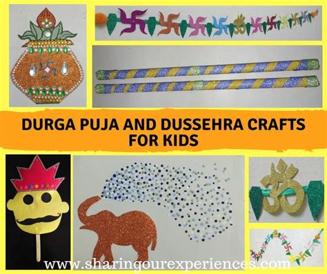 Durga Puja, Navratra and Dussehra Crafts for Kids. Easy Dussehra craft ...