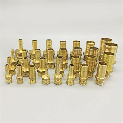 Brass Pipe Fitting 4mm 6mm 8mm 10mm 12mm 19mm Hose Barb Tail 18 14 12 38 Bsp Male